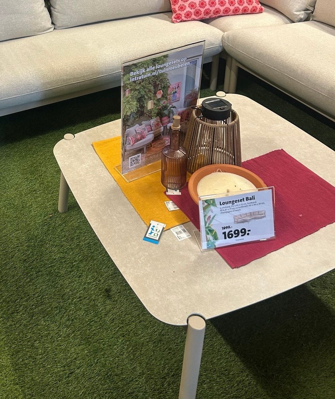 Nieuwe Intratuin koffietafel - Champagne, Tuin en Terras, Ophalen, Nieuw, Bijzettafel, Loungeset