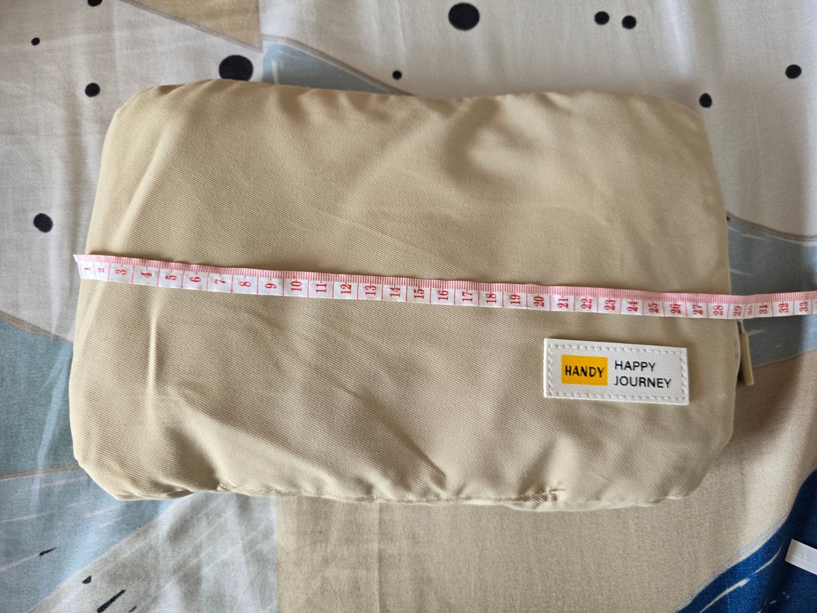 Foldable Backpack Beige - Packable 29x18cm -> 35x28cm, Overige merken, 25 tot 40 cm, Ophalen of Verzenden, Zo goed als nieuw