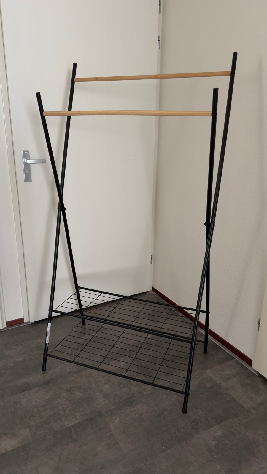 Kledingrek met 2 stangen en schoenenrek, nieuw staat, Kleding | Dames, Kledingrekken, Ophalen of Verzenden, Gebruikt