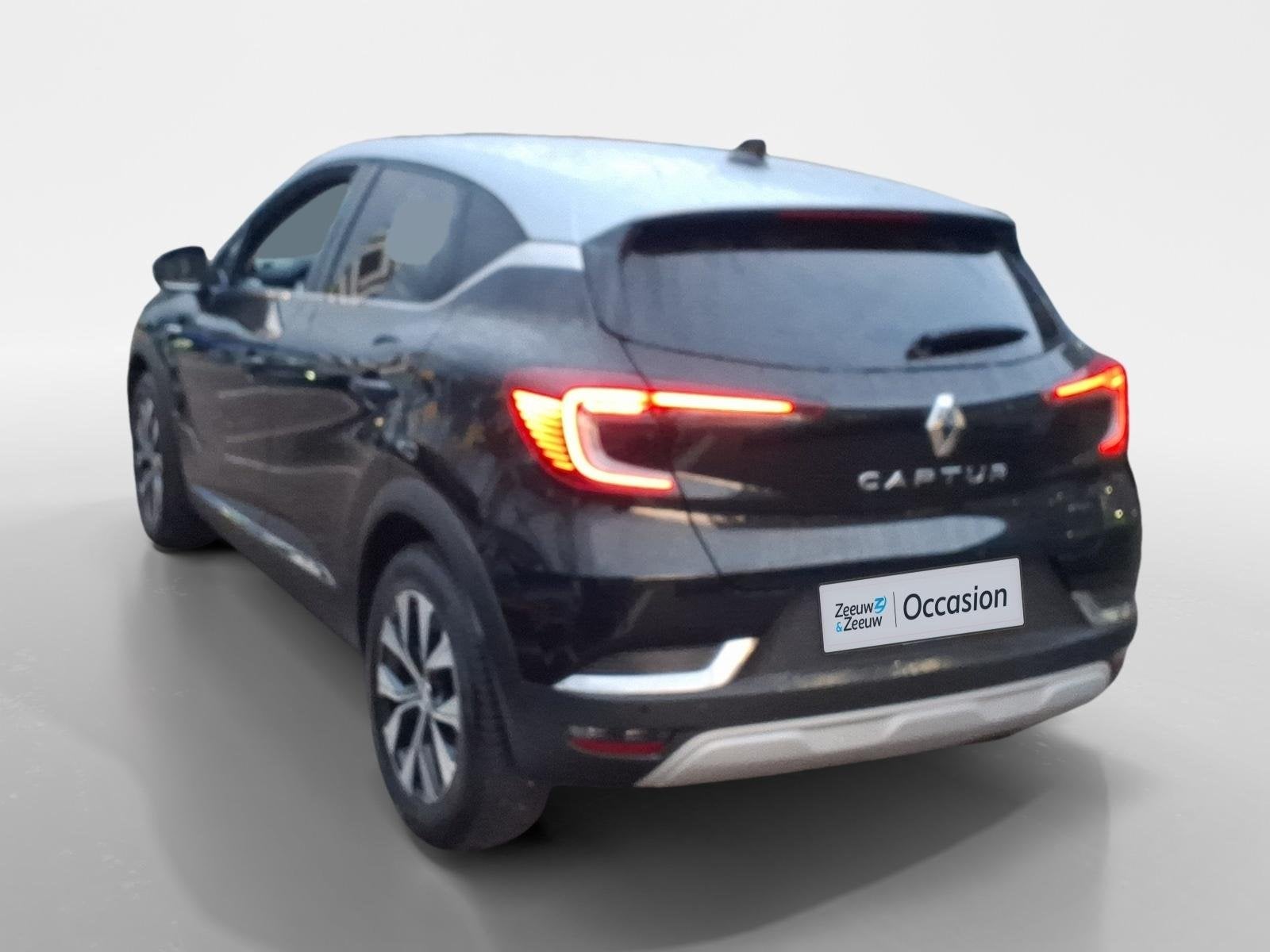Renault Captur 1.6 E-Tech Hybrid 145 Intens Captur Hybrid In, Gebruikt, Leder en Stof, Zwart, Bedrijf