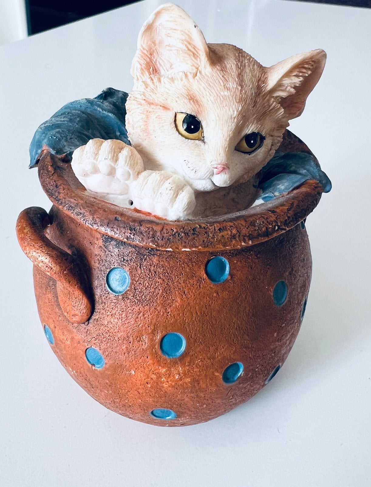 Franciens katten beeldje katje Binkin, Verzamelen, Beelden en Beeldjes, Ophalen of Verzenden, Zo goed als nieuw, Dier