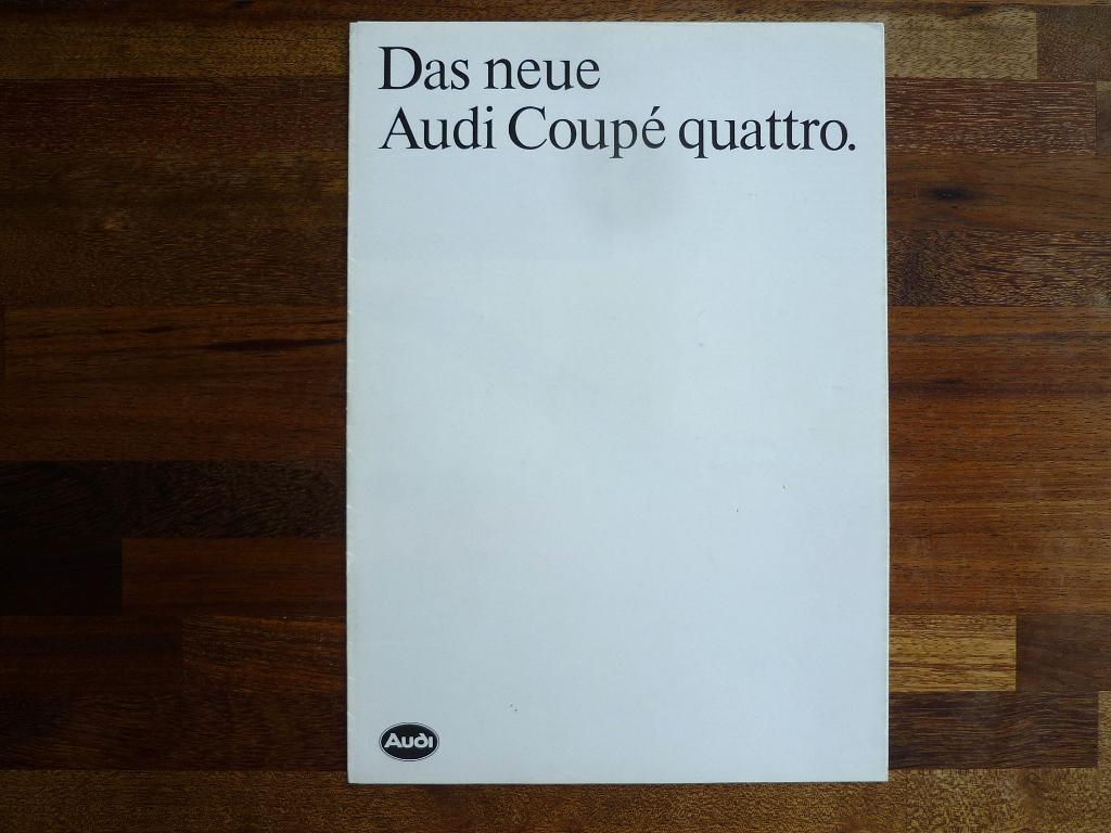 Audi Coupé quattro (1984/1985, Duits), Ophalen of Verzenden, Nieuw, Audi