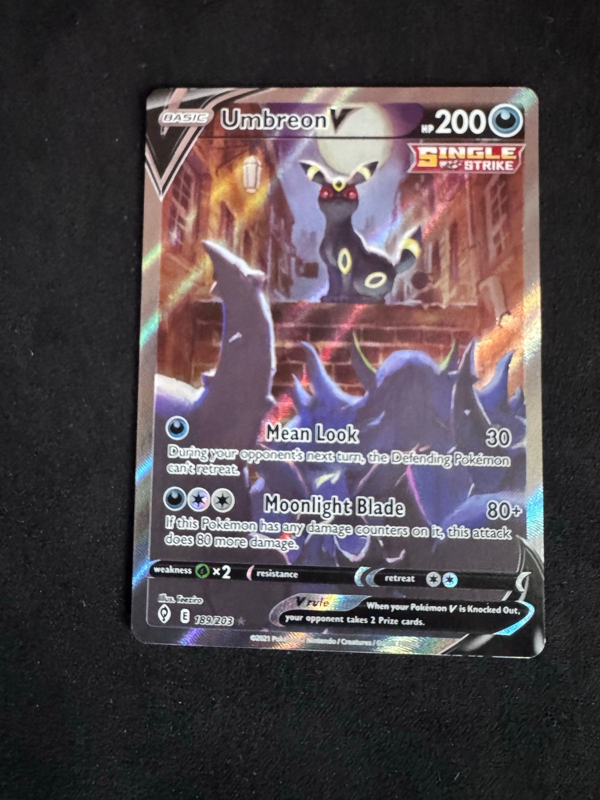 Pokémon Kaart: Umbreon V (Alternate Art) - Zo goed als nieuw, Ophalen of Verzenden, Zo goed als nieuw, Losse kaart