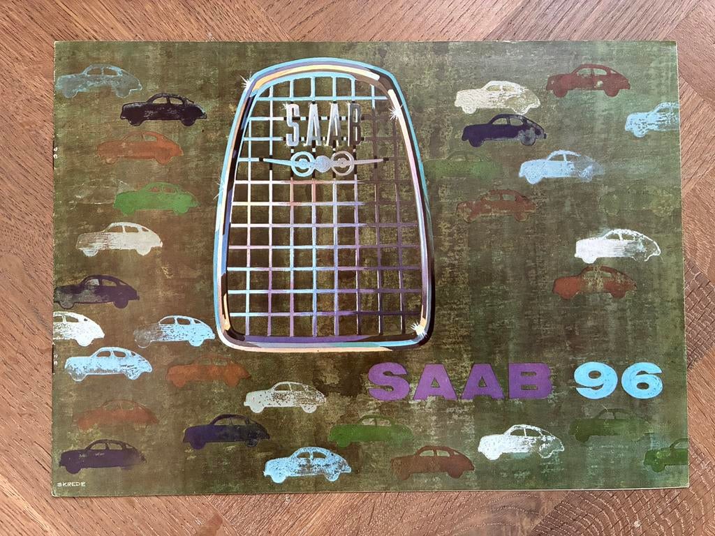 Saab 96 brochure, Boeken, Ophalen of Verzenden, Zo goed als nieuw, Overige merken