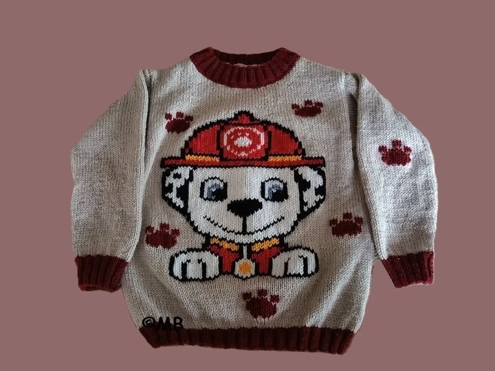 Marshall - Paw Patrol - trui breipatroon, Ophalen of Verzenden, Zo goed als nieuw, Breien, Patroon of Boek
