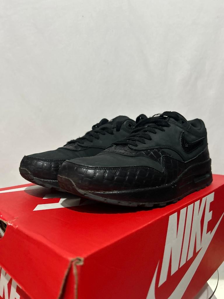 ALS NIEUW! Maat 41 - Nike Air Max 1 Black Croc, Verzenden, Zwart, Nike, Nike