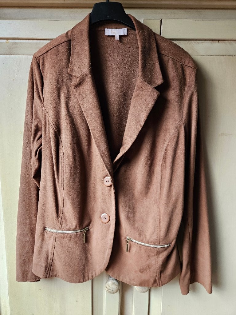 Bruin jasje, maat 46, Signe Nature, Signe Nature, Bruin, Verzenden, Maat 46/48 (XL) of groter