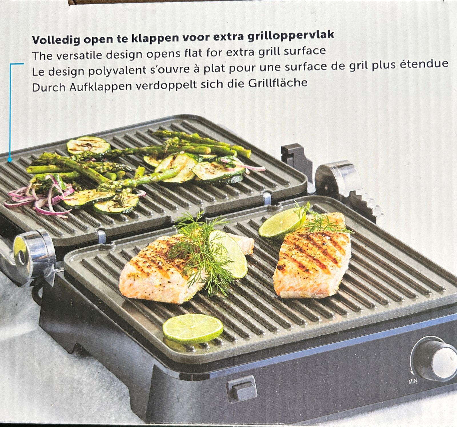 BK Connect Contactgrill - Nieuw in doos, Ophalen, Uitneembare platen, Nieuw