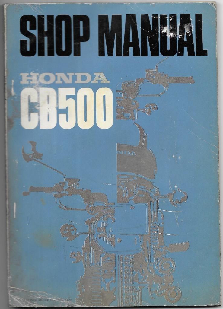 Honda CB500 shop manual (4001z) motor, Ophalen of Verzenden, Honda