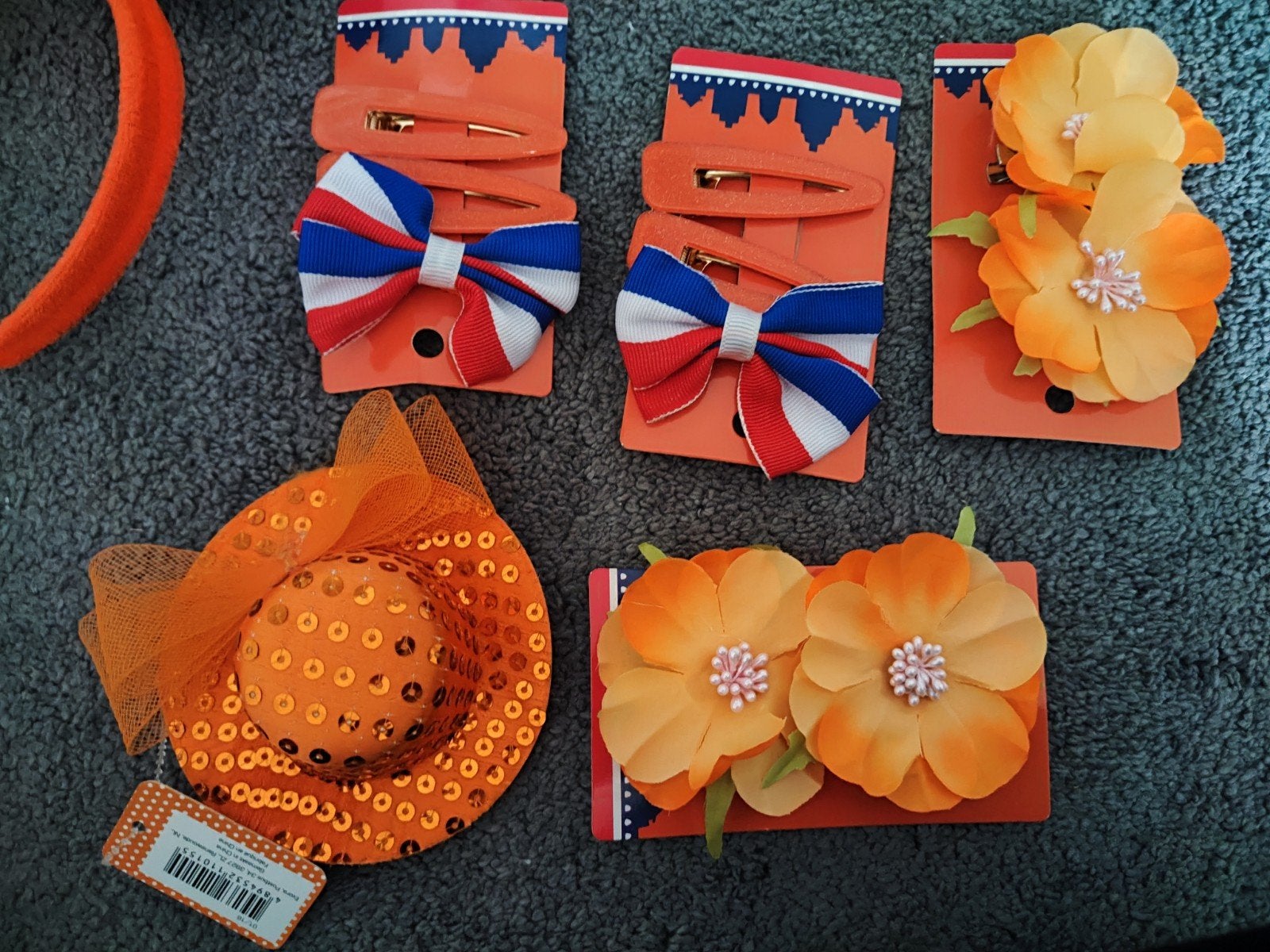 Feestelijke Oranje Accessoires: Hoed, Haarspelden & Bloemen, Kleding | Dames, Hoed, Nieuw, Onbekend, One size fits all