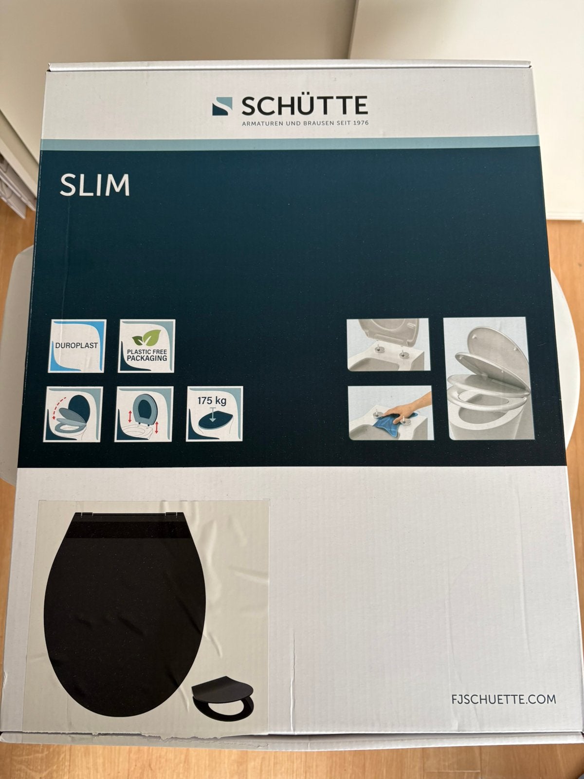Wc bril mat zwart, Ophalen, Nieuw, Toilet