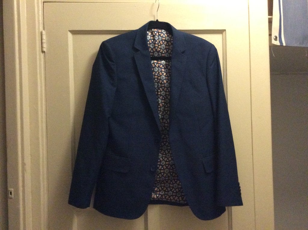 Barsoi Colbert style Amsterdam maat 46. Blauw, Kleding | Heren, Kostuums en Colberts, Blauw, Barsoi, Ophalen of Verzenden, Gedragen