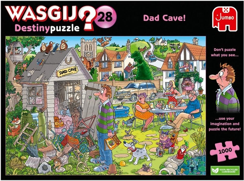 Wasgij Destiny 28 - Dad Cave! - 1000 stukjes, Ophalen of Verzenden, 500 t/m 1500 stukjes, Nieuw, Legpuzzel