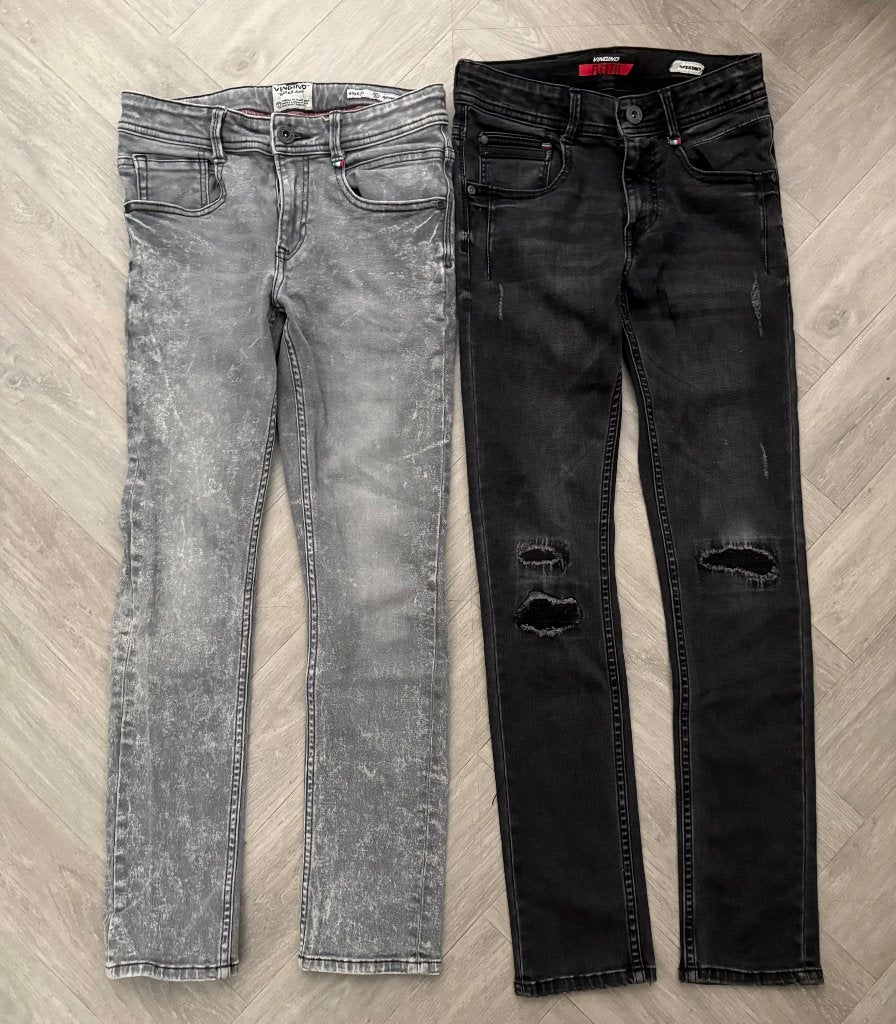 2 Stoere VINGINO skinny jeans/ broeken maat 152!, Kinderen en Baby's, Kinderkleding | Maat 152, Broek, Verzenden, Zo goed als nieuw