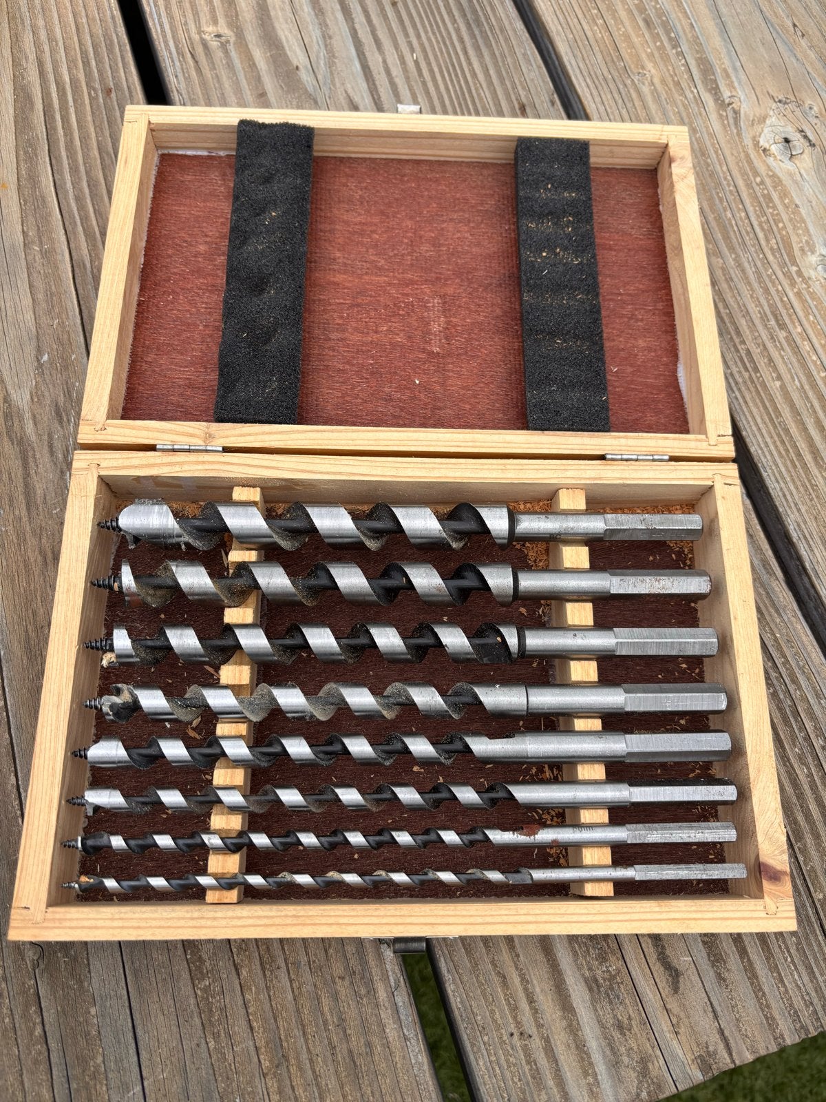 Complete Houtboren Set in Houten Kist, Ophalen of Verzenden, Gebruikt, Overige typen