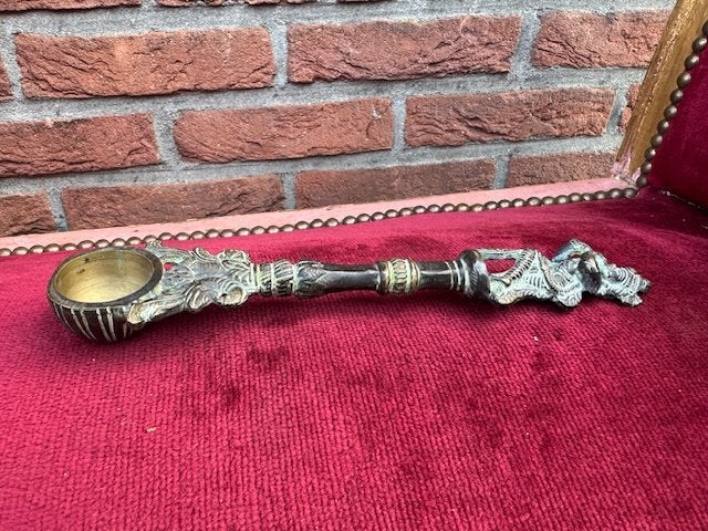 bronzen KRISHNA lepel, Antiek en Kunst, Ophalen of Verzenden