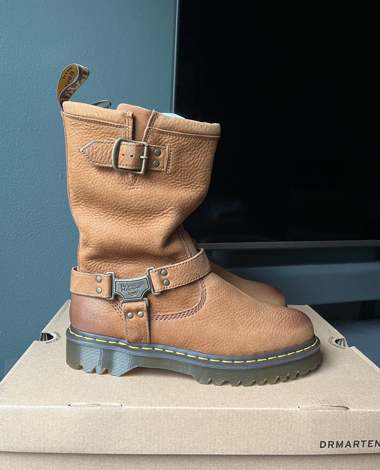 Dr. Martens Anistone Hi woestijnbruin maat 43, Hoge laarzen, Dr. Martens, -, Nieuw