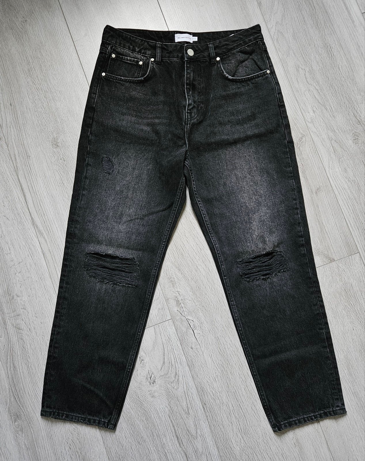 Melting Stockholm Zwarte Jeans W31 - Zo goed als nieuw, Melting Stockholm, Ophalen of Verzenden, Zwart
