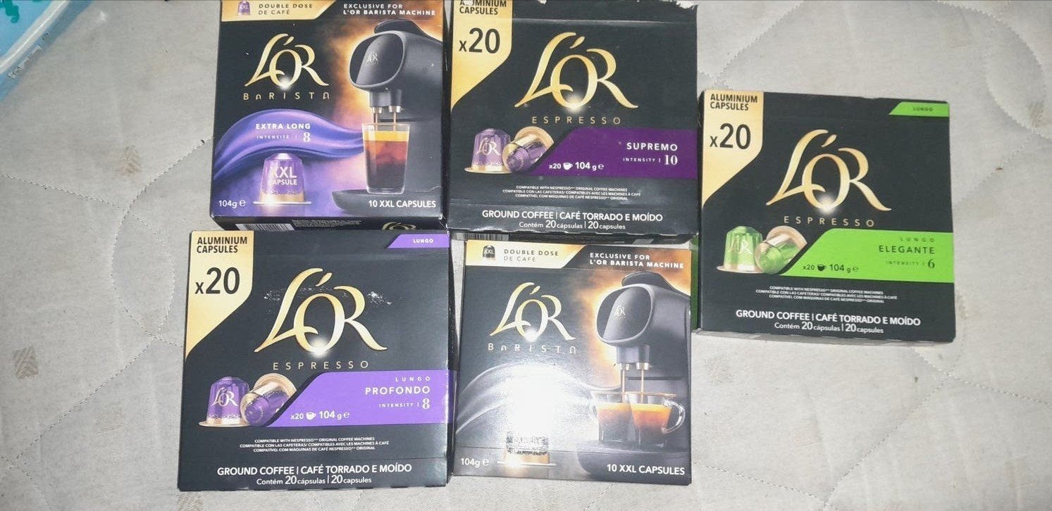 L'OR Espresso en Barista Koffiecapsules - Diverse Smaken, Koffiepads en cups, Espresso apparaat, 10 kopjes of meer, Nieuw
