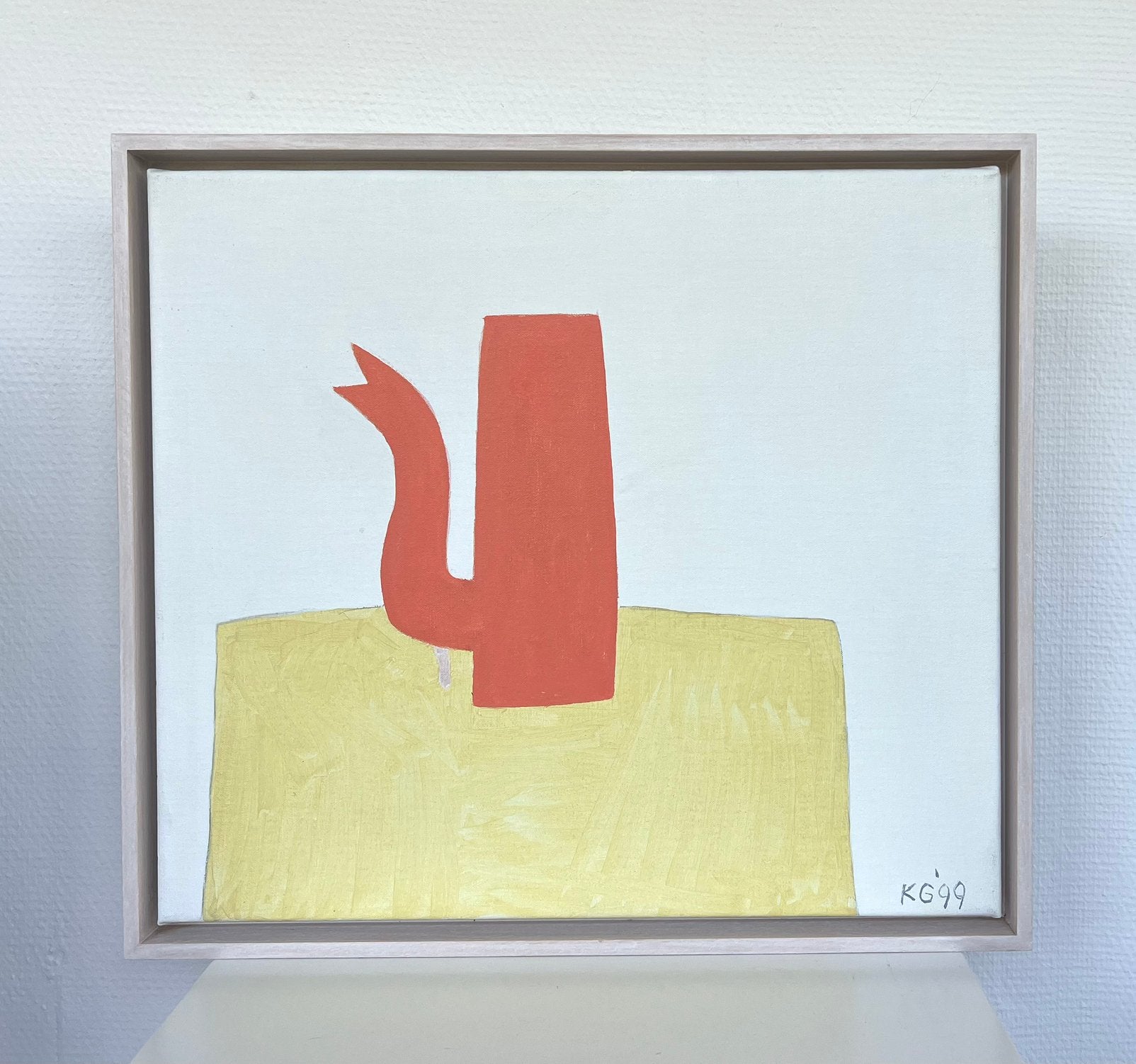 Klaas Gubbels, prachtig schilderij uit 1999; Oranje kan, Ophalen