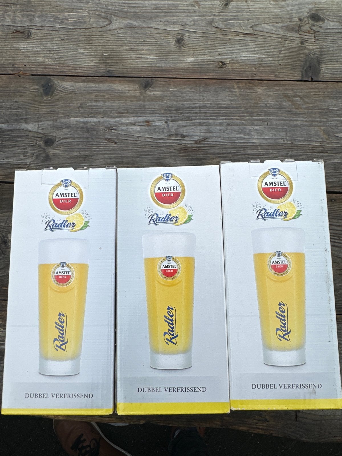 10 Amstel Radler glazen - Dubbel Verfrissend, Ophalen of Verzenden, Nieuw, Meerkleurig, Glas
