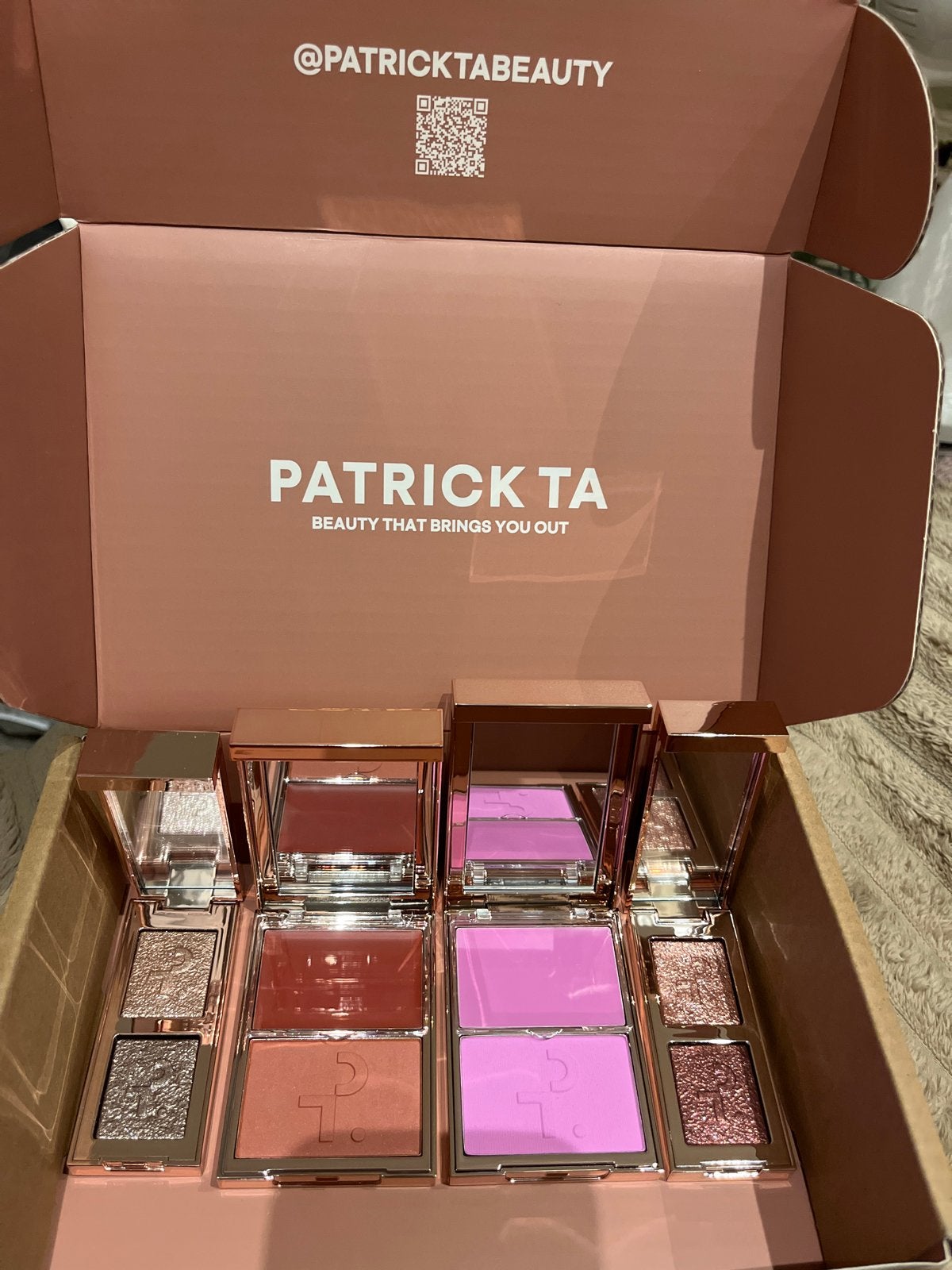 Patrick Ta Make-up Set: Oogschaduw & Blush Duo's, Ogen, Nieuw, Ophalen of Verzenden, Make-up