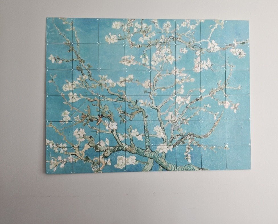 Ixxi wanddecoratie 'Amandelbloesem' van Gogh 160x120 cm, 125 cm of meer, Ophalen of Verzenden, 75 – 100, Print