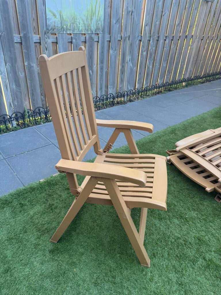 4x tuinstoelen, Tuin en Terras, Ophalen, Zo goed als nieuw, Kunststof