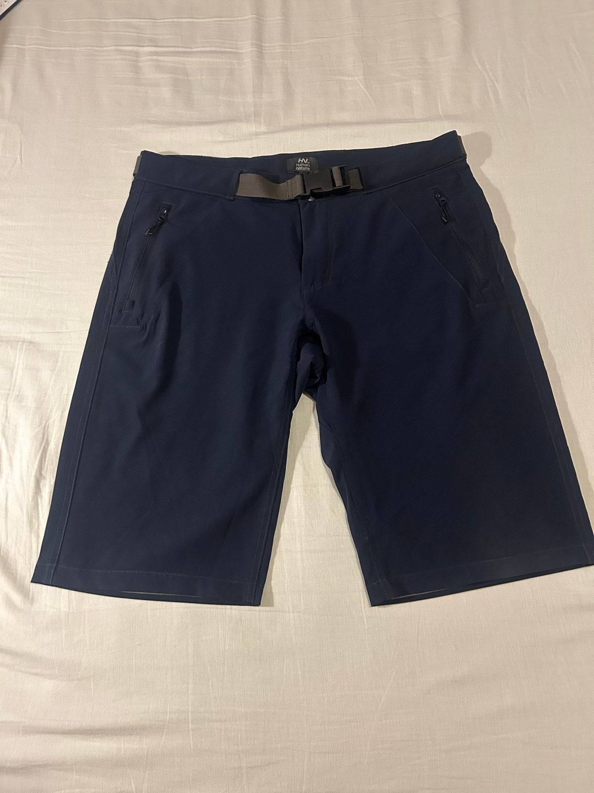 Human Nature  Nieuw Donkerblauwe Outdoor Shorts Maat L, Maat L, Ophalen of Verzenden, Nieuw, Broek