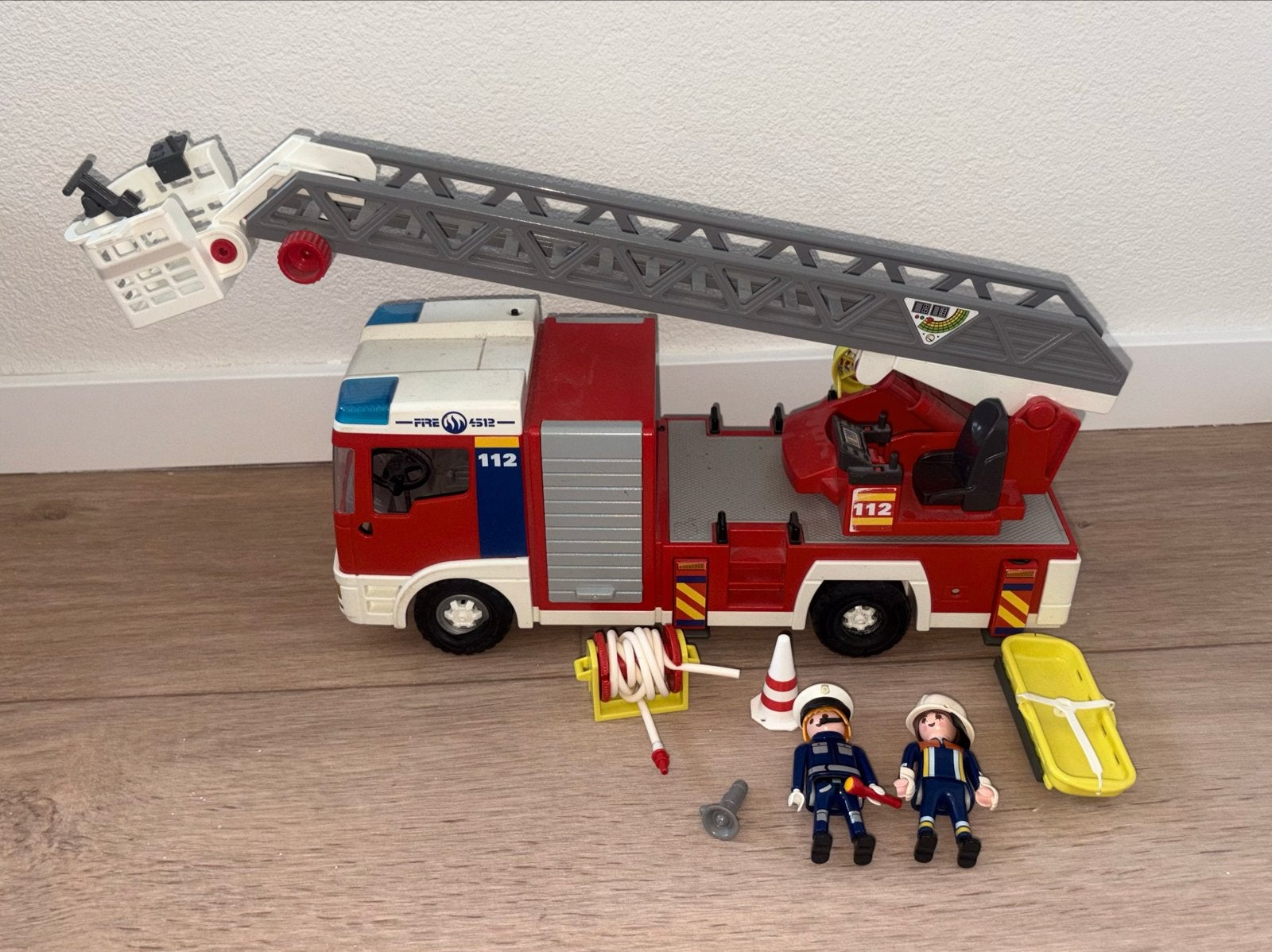 Playmobil Brandweerwagen met accessoires (niet compleet), Ophalen of Verzenden, Gebruikt, Jongen of Meisje