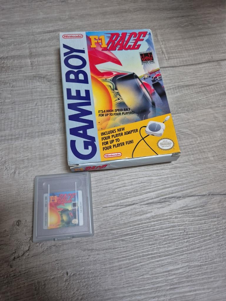 F1 race game boy met four player adapter, Spelcomputers en Games, Games | Nintendo Game Boy, 1 speler, Racen en Vliegen, Ophalen of Verzenden