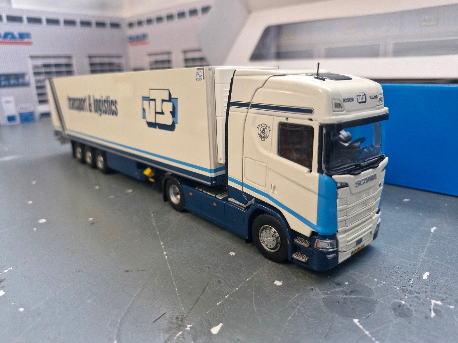 scania met koeltrailer tekno van V.T.S.boxmeer, Ophalen of Verzenden, Nieuw, Bus of Vrachtwagen, Tekno
