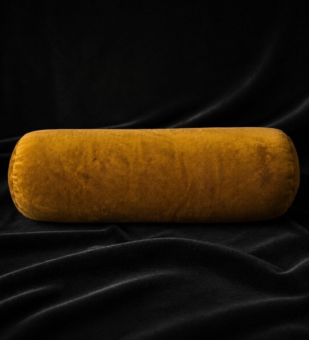 2 dikke velvet rolkussens 60x20 cm, Overige merken, Overige kleuren, Inclusief binnenkussen, Nieuw