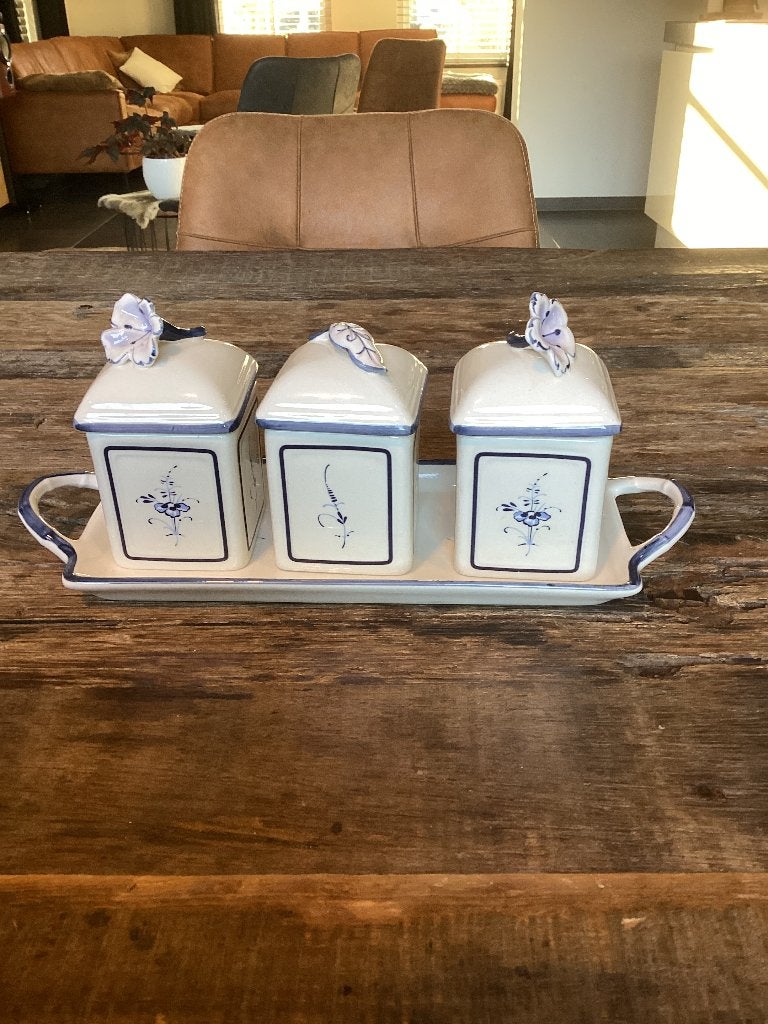 Villeroy & Boch Vieux Luxembourg 4 delige set, Klassiek, Ophalen of Verzenden, Zo goed als nieuw, Porselein