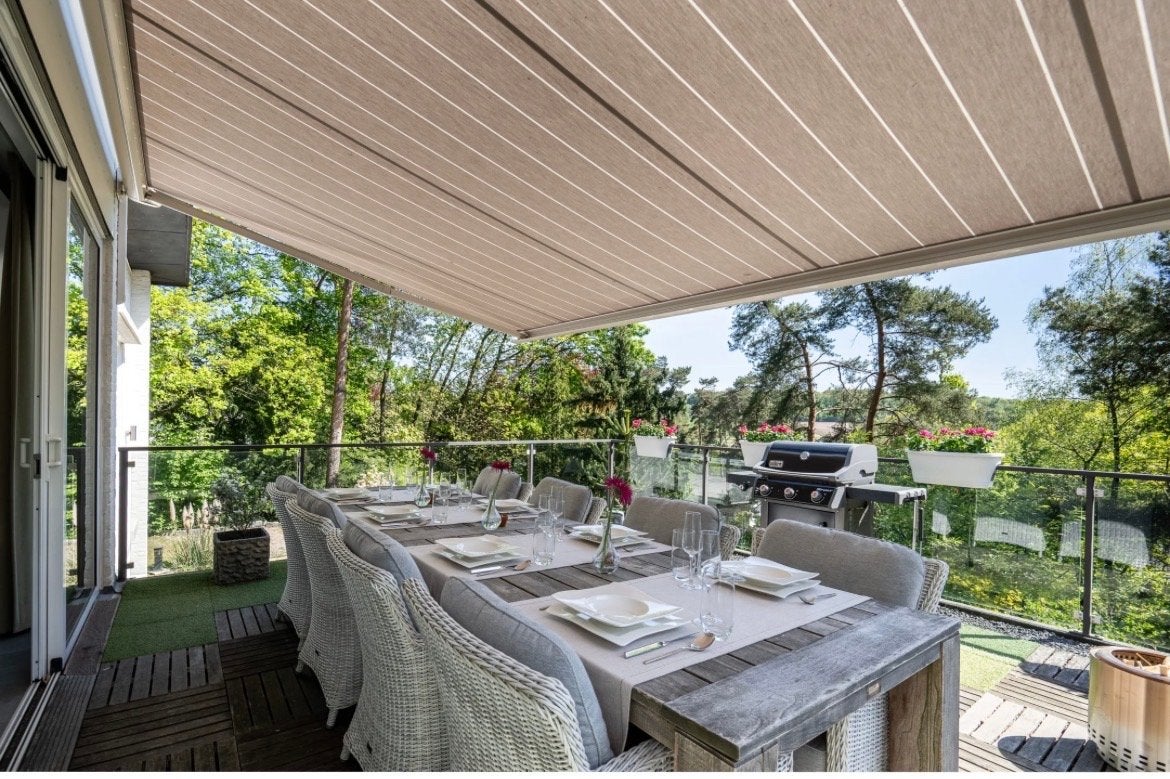 Luxe diningset met 8 stoelen, Ophalen, Teakhout, Tuinset, Eettafel