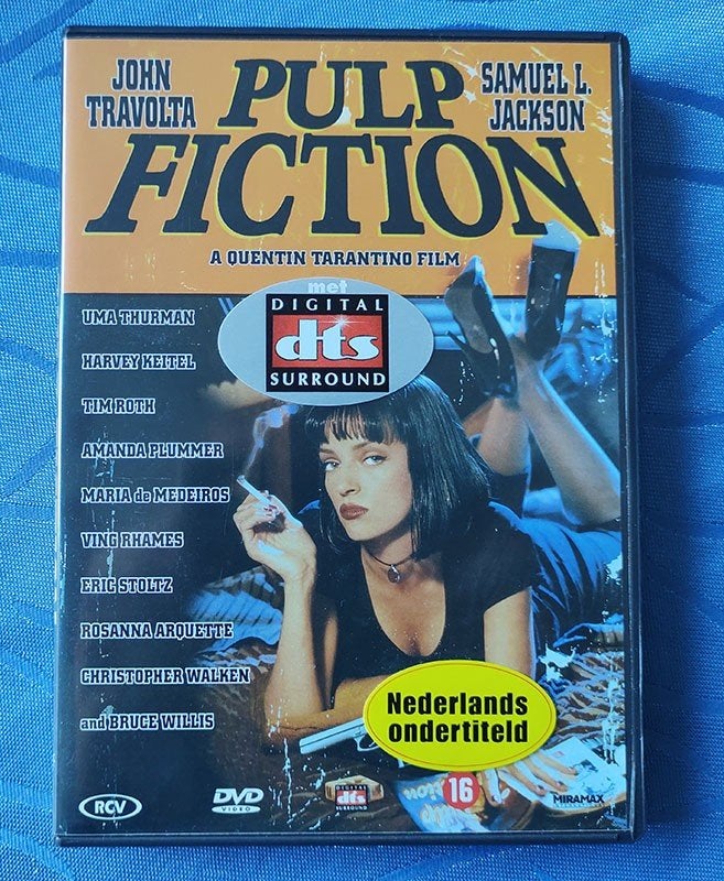 Quentin Tarantino DVD Pulp Fiction (nieuw), Alle leeftijden, Ophalen of Verzenden, Zo goed als nieuw