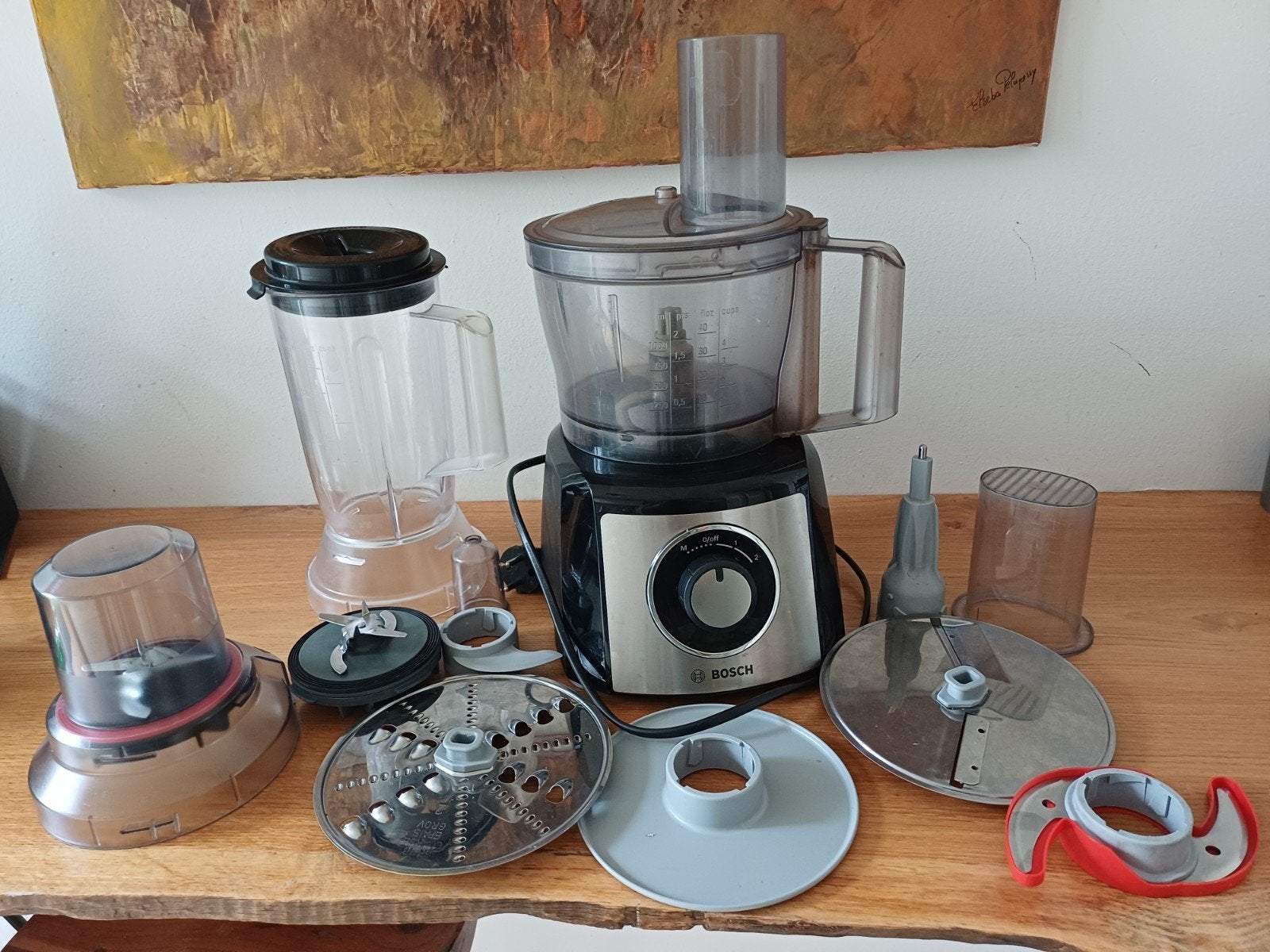 Bosch Keukenmachine met Blender en Diverse Accessoires, Ophalen, Gebruikt, Blender