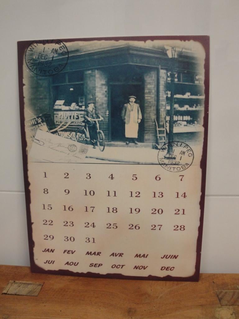 LEUKE METALEN JAARKALENDER, Diversen, Ophalen of Verzenden, Jaarkalender, Zo goed als nieuw