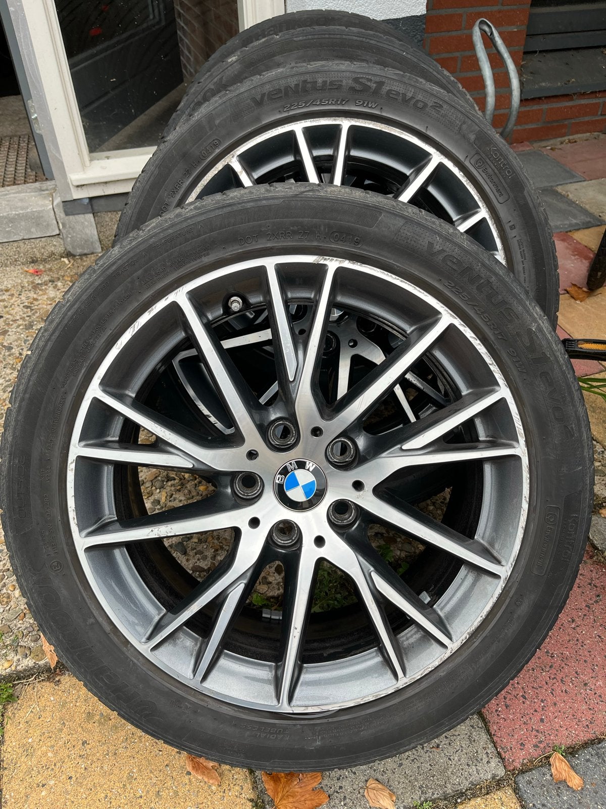 BMW 17 inch 7jx17H2 met zomerbanden, Ophalen, Gebruikt