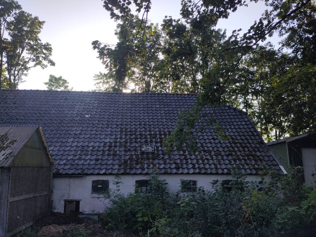 Dakpannen VH-dakpan blauw gesmoord O&Z, Doe-het-zelf en Verbouw, Dakpannen en Dakbedekking, Ophalen, Gebruikt, Steen of Klei, Blauw