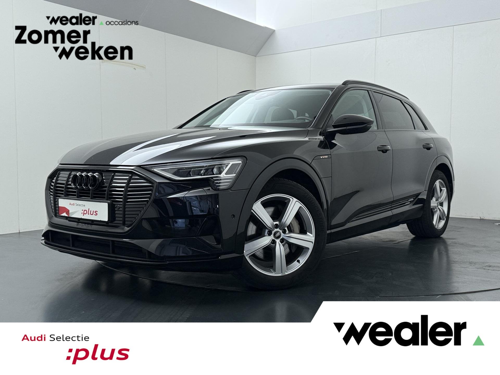 Audi e-tron 55 quattro Advanced edition Plus 95 kWh | 408 PK, Auto's, 131 €/maand, Zwart, 95 kWh, Met garantie (alle)
