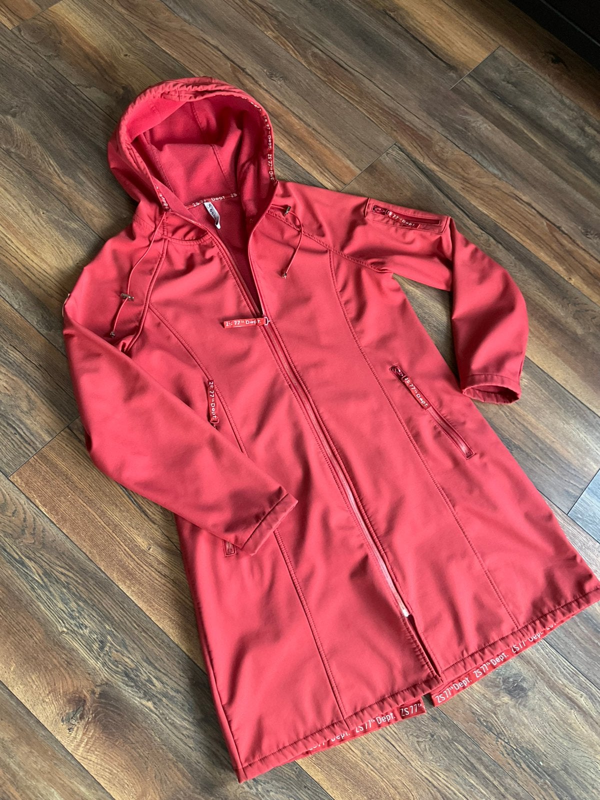 Parka, softshell jas, koraal rood, Zoso, maat M, Ophalen, Gedragen, Maat 38/40 (M), Rood