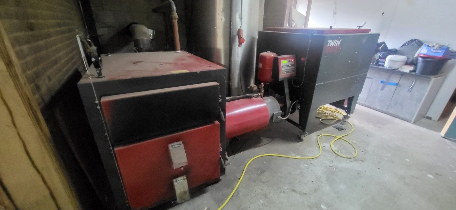 Twiheat M80i Industriële Kachel met Silobak 2,5m³, Ophalen of Verzenden