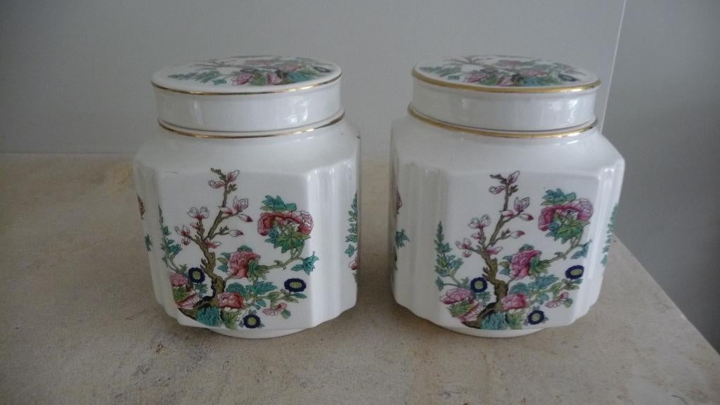 2 Theebussen van porselein (Sadler), Ophalen of Verzenden