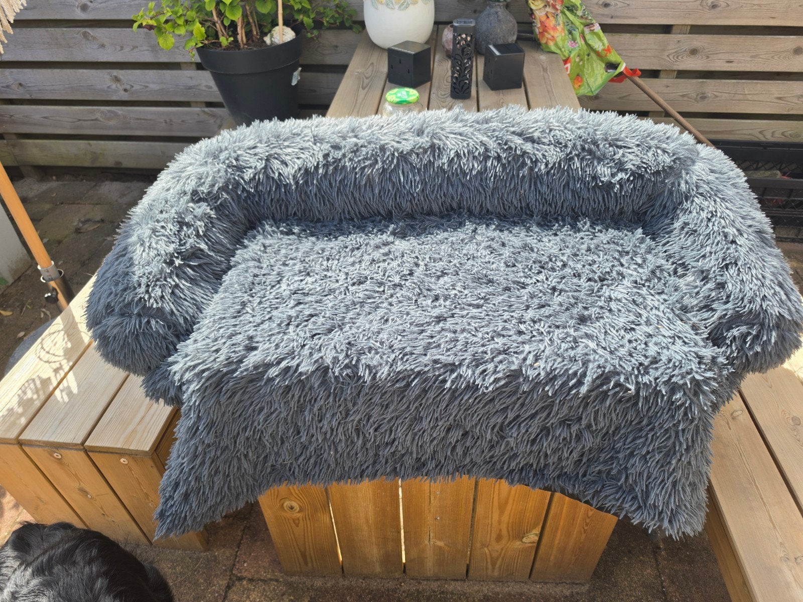Hondenkleed groot, Ophalen