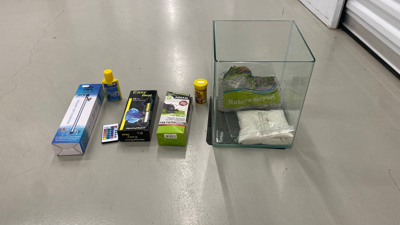 Aquarium set, Ophalen, Verwarming, Zo goed als nieuw, Leeg aquarium
