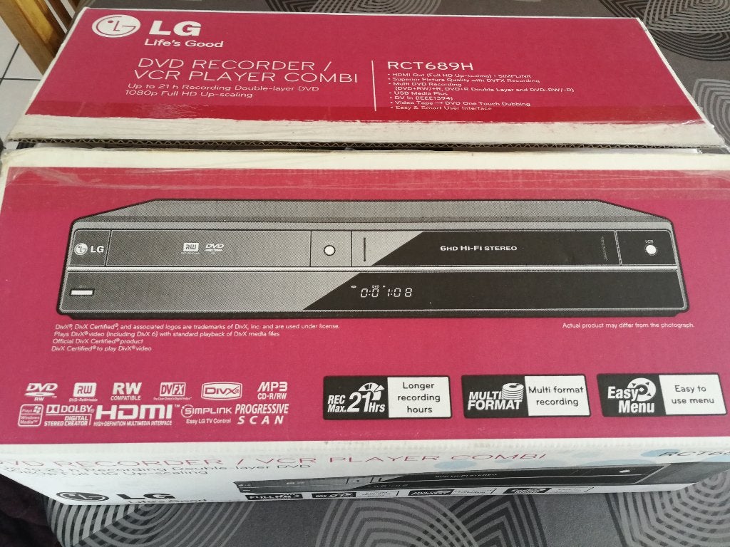 LG RCT-689H zo goed als nieuw, Audio, Tv en Foto, Videospelers, Ophalen of Verzenden, Zo goed als nieuw, Video 2000-speler of -recorder