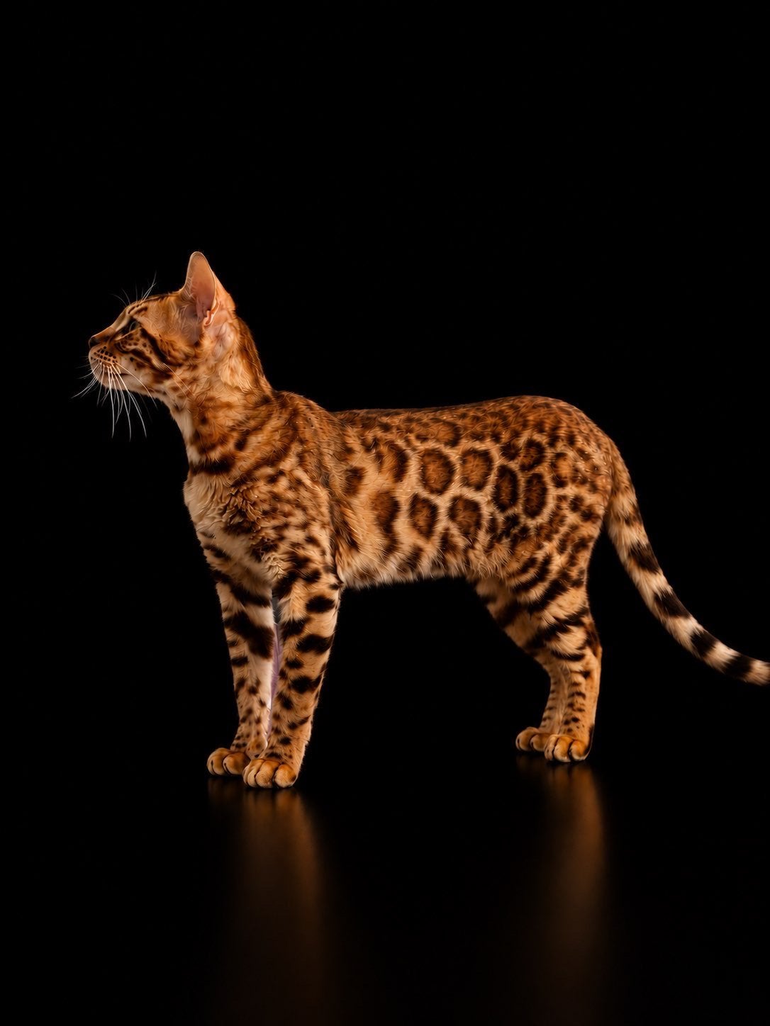 Prachtige Brown Tabby Bengaal poes met stamboom, Poes, Met stamboom
