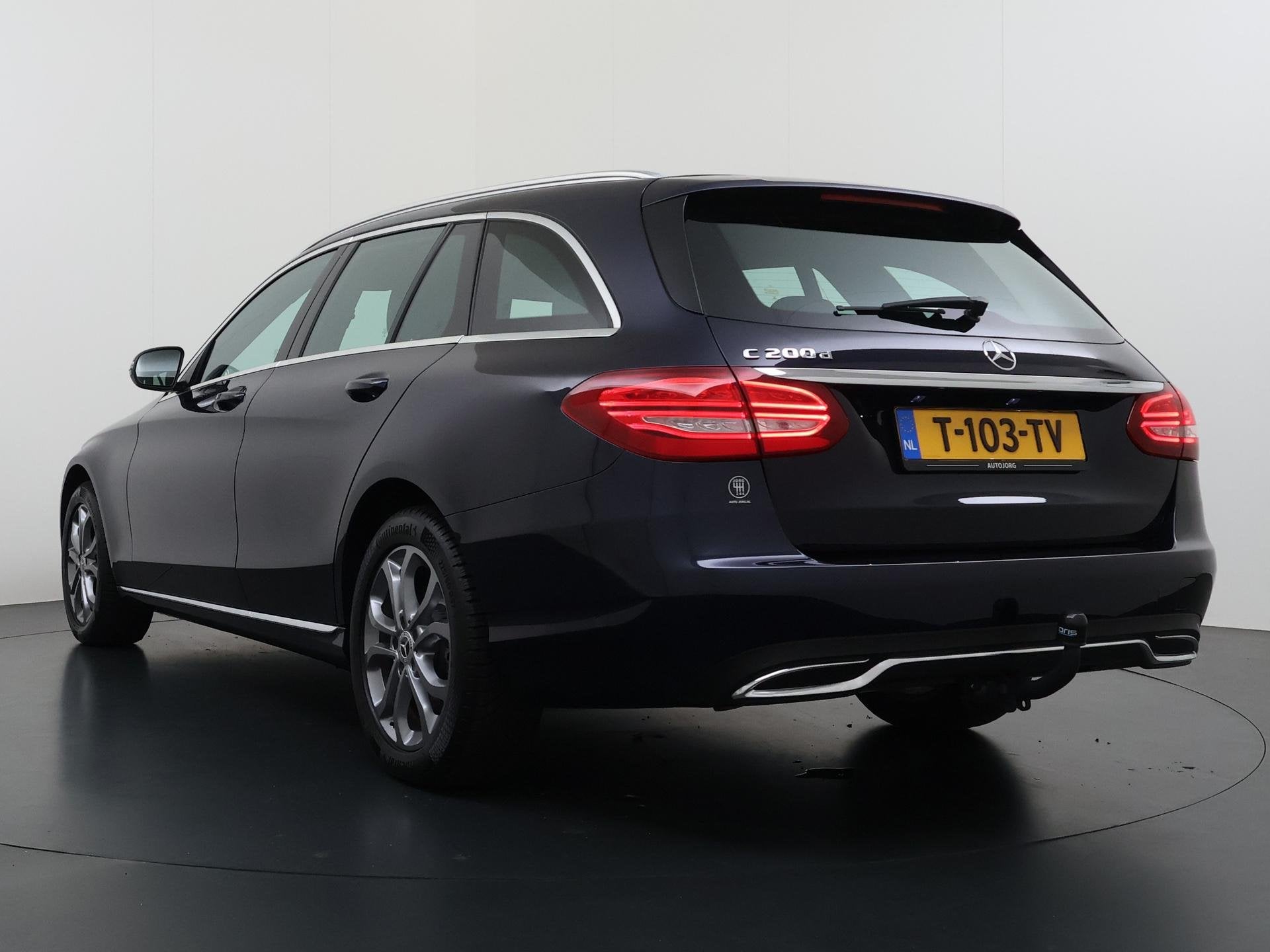 Mercedes-Benz C-klasse Estate 200 CDI Ambition Avantgarde Tr, Auto's, Automaat, 4 cilinders, Blauw, Leder en Stof