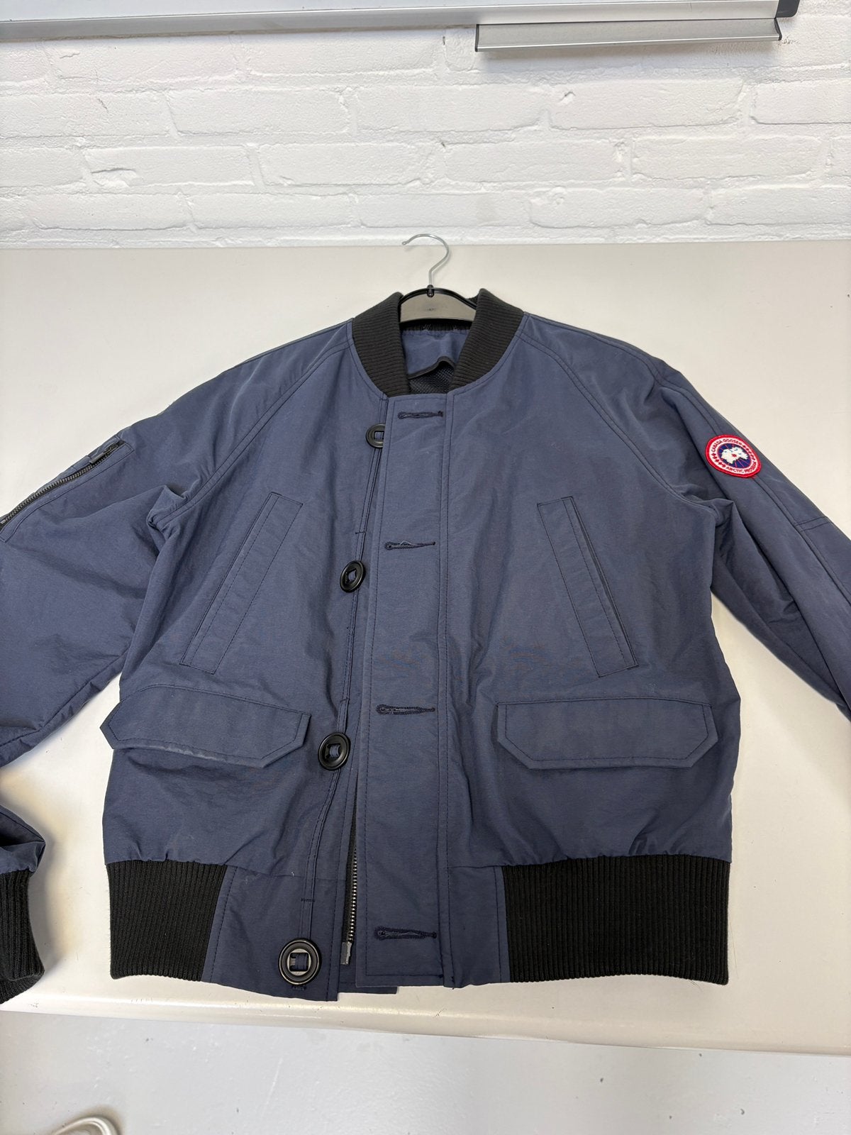 Canada goose zomerjas, Ophalen of Verzenden, Zo goed als nieuw, Maat 46 (S) of kleiner, Blauw
